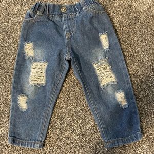 Distressed Baby Girl Jeans Size 6-12 months